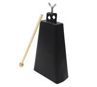 MuzcYM 8 inch Metal Steel Cow Bell, Cow Bell Instrument Noise Makers Cowbell with Stick, Hand Percussion Cow Bells for Drumset Kit Percussion Sporting Events Wedding Party