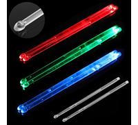 MuzcYM Glow in The Dark Drum Sticks - Motion-Activated Light Up Drumsticks for Electronic & Jazz Drum,Glow in The Dark Night light Drum Sticks for Young& Old (Blue, Green, Red)