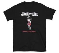 MUZHILIN Jack Off Jill Daddy’S Little Cannibal Explicit Riot Goth Band T-Shirt Black L