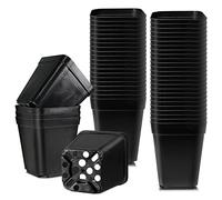 Muzhira Pots for Seed Starting/Cuttings, 5.5cm 20pcs Plastic Square Plant Nursery Pots,Seed Pot Flower Plant Container for Fruit, Vegetable, Plant, Succulents, Seedlings, Cuttings, Transplanting