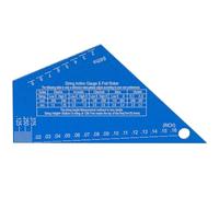 Muzikion 3mm Thickness Aluminum Guitar Fret Rocker, Precision Guitar String Action Gauge Ruler for String Height, 4-in-1 Mini Straightedge Luthier Tool, Locate High Frets Fast, Fret Leveling Guide