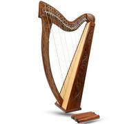 Muzikkon 27 String Boru Harp Rosewood