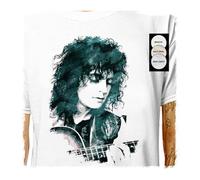 MUZIKTINGER Bras Marc Bolan Acoustic Guru | Lazycarrot T Shirt XXL Black White 3XL