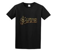 MUZIKTINGER Men's Saxon Logo T-Shirt Black 3XL