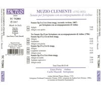 MUZIO CLEMENTI: SONATE PER FORTEPIANO CON ACCOMPAGNAMENTO DI VIOLINO NEW CD
