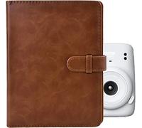 MUZIRI KINOKOO 128 Pockets Photo Album for 3-inch Film Fuji Instax Mini EVO/Mini 12/11/9/8/7+/25/90 Camera Photo Digital Photography Photo Book Brown