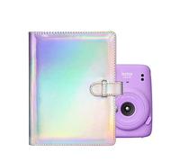 MUZIRI KINOKOO 128 Pockets Photo Album for 3-inch Film Fuji Instax Mini EVO/Mini 12/99/11/9/8/7+/25/90 Camera Photo Digital Photography Photo Book Colorful Grey