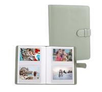 MUZIRI KINOKOO 80 Pockets Photo Album for Instax Wide EVO/Link WIDE/Wide 400 Camera Film,Lychee Texture PU Leather Album for Wide 300/Wide 210 Camera,4.25*3.4 inch Film Collection Souvenir Album-Green