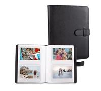MUZIRI KINOKOO 80 Pockets Photo Album for Instax Wide EVO/Link WIDE/Wide 400 Camera Film,Lychee Texture PU Leather Album for Wide 300/Wide 210 Camera,4.25*3.4 inch Film Collection Souvenir Album-Black