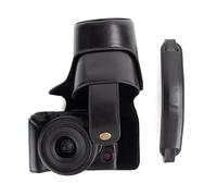 MUZIRI KINOKOO Case for Canon EOS R50 V Camera, PU Leather Protective Cover for EOS R50 V/R50V Digital Camera with RF-S14-30mm Lens, Detachable Carrying Case with Adjustable Shoulder Strap - Black