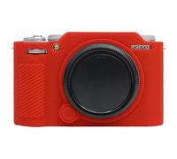 MUZIRI KINOKOO Case for Fuji X-M5/Fuji XM5 Digital Camera - Soft Silicone Fuji X-M5 Protective Cover in Matte Surface with Hand Grip Design - Anti-Slip & Anti-Scratch-Red