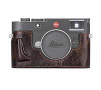 MUZIRI KINOKOO Case for Leica M11 M11-P M EV1, Premium Genuine Leather Protective Half Case for Leica M11/M11-P/M-EV1 Camera, with Hand Grip and Opening Bottom Design - Coffee