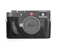 MUZIRI KINOKOO Case for Leica M11 M11-P M EV1, Premium Genuine Leather Protective Half Case for Leica M11/M11-P/M-EV1 Camera, with Hand Grip and Opening Bottom Design - Black