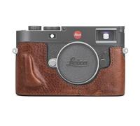 MUZIRI KINOKOO Case for Leica M11 M11-P M EV1, Premium Genuine Leather Protective Half Case for Leica M11/M11-P/M-EV1 Camera, with Hand Grip and Opening Bottom Design - Brown