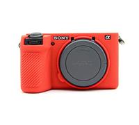 MUZIRI KINOKOO Case for Sony A6700, Soft Silicone Frosted Surface Enhanced Grip Protective Case for Sony A6700/ Alpah 6700 Digital Camera - Anti-Scratch Slim Fit A6700 Case - Red