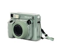 MUZIRI KINOKOO Clear Case for Instax Wide 400 Instant Camera, Hard PVC Crystal Case for Fuji Wide 400 - WIDE 400 Protective Case with Adjustable Shoulder Strap - Transparent