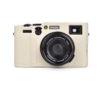 MUZIRI KINOKOO Fuji X100VI Case, Soft Silicone Sleeve Compatible for Fujifilm X100VI/Fuji X100 VI Digital Camera - Anti-Slip & Anti-Scratch X100VI Protective Cover - Off White