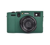 MUZIRI KINOKOO Fuji X100VI Case, Soft Silicone Sleeve Compatible for Fujifilm X100VI/Fuji X100 VI Digital Camera - Anti-Slip & Anti-Scratch X100VI Protective Cover - Dark Green