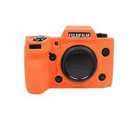 MUZIRI KINOKOO Fuji XH2 Case, Soft Silicone Protective Case for Fujifilm Fuji XH2/X-H2 Camera - Anti-Scratch Slim Fit Soft Rubber Fuji XH2/X-H2 Cover - Orange