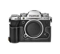 MUZIRI KINOKOO Fuji XT5 Case, Protective Case Compatible for Fuji XT5/X-T5 Camera - PU Leather Half- Body Bottom Case - Black