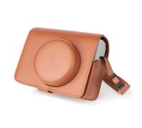 MUZIRI KINOKOO Protective Case Compatible for Instax Wide 400 Instant Camera, PU Leather Case for Fuji Instax Wide 400 Camera with Adjustable Shoulder Strap - Brown