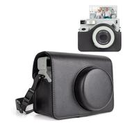 MUZIRI KINOKOO Protective Case Compatible for Instax Wide 400 Instant Camera, PU Leather Case for Fuji Instax Wide 400 Camera with Adjustable Shoulder Strap - Black