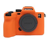 MUZIRI KINOKOO Protective Case Compatible for Sony A7R V/A7M5 Digital Camera, Soft Silicone Sleeve for Sony Alpah7R V/A7 V/A7R5//ILCE-7RM5 Camera - Enhanced Grip Design - Anti-Scratch - Orange