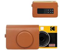 MUZIRI KINOKOO Protective Case for Kodak MS200 Camera, PU Leather Carrying Case in Lychee Texture for Kodak Mini Shot 2 ERA 2-in-1 Instant Camera and Printer- with Shoulder Strap - Brown