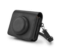MUZIRI KINOKOO PU Leather Case for Kodak Mini Shot 3 Retro C300R 2-in-1 Old Version Design Camera and Photo Printer - Protective Case with Charger Cutout - with Adjustable Shoulder Strap - Black