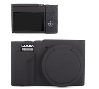 MUZIRI KINOKOO Silicone Case Compatible for Panasonic Lumix DC-TZ99/ZS99 Digital Camera - Soft Rubber DC-TZ99/ZS99 Protective Cover with Removable Lens Cover - Anti-Slip & Anti-Scratch -Black