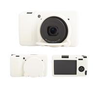 MUZIRI KINOKOO Silicone Case Compatible for Ricoh GR III/GR IIIx Camera, Soft Lightweight Rubber GR III/GR IIIX /GR3 Protective Case Cover Accessories with Removable Lens Cover - White