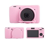 MUZIRI KINOKOO Silicone Case Compatible for Ricoh GR III/GR IIIx Camera, Soft Lightweight Rubber GR III/GR IIIX /GR3 Protective Case Cover Accessories with Removable Lens Cover - Pink