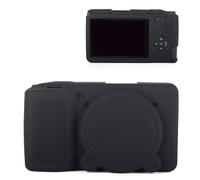 MUZIRI KINOKOO Silicone Case Compatible for Ricoh GR IV Compact Camera - Soft Rubber GR IV/GR4 Protective Sleeve with Removable Lens Cover - Lightweight, Anti-Slip & Anti-Scratch - Black