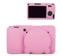 MUZIRI KINOKOO Silicone Case Compatible for Ricoh GR IV Compact Camera - Soft Rubber GR IV/GR4 Protective Sleeve with Removable Lens Cover - Lightweight, Anti-Slip & Anti-Scratch - Pink