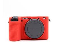 MUZIRI KINOKOO Silicone Case for Sony A6700, Soft Protective Case for Sony A6700/ Alpah 6700 Digital Camera - Anti-Scratch Slim Fit A6700 Silicon Case - Smooth Surface Red
