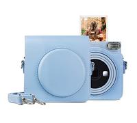 MUZIRI KINOKOO SQ1 Case of PU Leather - Protective Case Compatible for Fuji Instax SQ1 Square Instant Camera - with Shoulder Strap - Blue