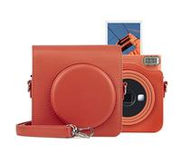 MUZIRI KINOKOO SQ1 Case of PU Leather - Protective Case Compatible for Fuji Instax SQ1 Square Instant Camera - with Shoulder Strap - Orange