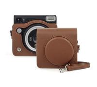 MUZIRI KINOKOO SQ40 Case for Fuji Instax SQ40 Instant Film Camera - PU Leather Protective Case Instax SQ40 Carrying Case with Adjustable Shoulder Strap - Brown