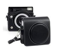 MUZIRI KINOKOO SQ40 Case for Fuji Instax SQ40 Instant Film Camera - PU Leather Protective Case Instax SQ40 Carrying Case with Adjustable Shoulder Strap - Black