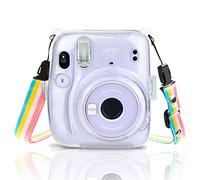 MUZIRI KINOKOO Transparent Case for FUJI Instax mini 11, Protective Case Hard Case Bag for Fujifilm Instax mini 11 Instant Camera Anti-scratch Case-Shinning Transparent