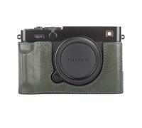 MUZIRI KINOKOO X-E5 Case,Genuine Leather Protective Case Intended for Fujifilm X-E5/Fujifilm X E5 Digital Camera, Accessories for Fujifilm X-E5 with Battery Compartment and Hand Grip Design,Green