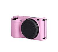 MUZIRI KINOKOO ZVE10 Case, Silicone Protective Case - Compatible for Sony ZVE10/ZV-E10 Camera - Light Weight Soft Rubber Easy Carrying Case - Pink