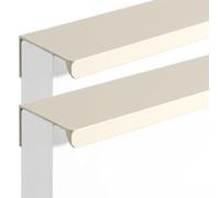 MUZIT Concealed Door Handle,Furniture Pull Aluminium Alloy Invisible Handles Kitchen Cupboard Sliding Finger 2 Piece(Beige,Length 400mm)