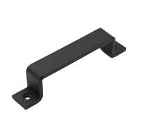 muzoira 1pc Heavy Duty Barn Door Handle - Black Metal Sliding Door Handle for Wooden and Garage Doors(9827Black200)