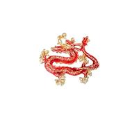 Muzoira Chinese Dragon Brooch - National Trend Zodiac Corsage Pin, Advanced All-Match Anti-Lost Accessory for Jackets & Traditional Wear