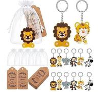Muzoira Elephant PVC Baby Shower Decorations Set, 30-Pack for Boys, Girls or Unisex Birthday Parties(Animal)