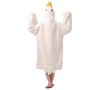 Muzrunq Blanket Hoodie, Soft Wearable Throw Cute Soft Warm Plsuh Duck Blanket with Big Pocket, Cozy Pajamas for Kids Adults, Medium