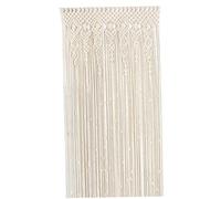 Muzrunq Boho Curtains Cotton Woven Macrame Curtains 35x71 Inch String Curtain Hanging Decorative Boho Room Divider Curtain for Window Doorway Closet, No Rod
