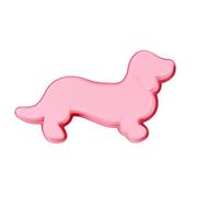 Muzrunq Cake Mold Silicone Baking Pan Cute Dachshund Puppy Cake Mold Animal Shape Chocolate Mould Kitchen Tools - Pink