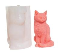 Muzrunq Cat Silicone Molds, Easy-Released DIY Casting Cute 3D Cat Soap Candle Silicone Molds for Living Room Home Decor